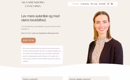 Skaarenborg Coaching hjemmesiden. (1)